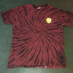 Maroon and black T-shirt